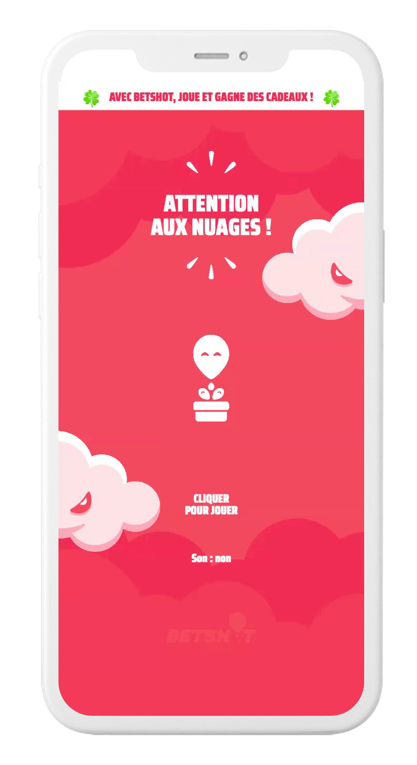Publicité jouable créé par playads pour Betshot.